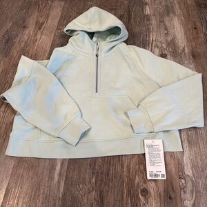 NEW with tags! Lululemon Scuba Oversized Half-Zip Hoodie
Delicate Mint XL/XXL